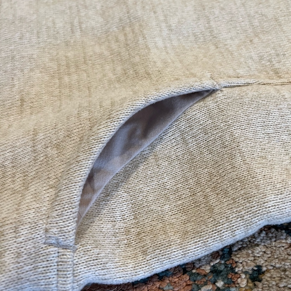 prAna Tri Thermal Threads Women's Tunic Cream Cowl Neck Sweater - Picture 6 of 13